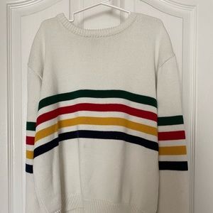 brandy melville multi colored striped sweater
